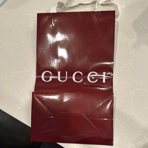 Gucci Red Gift Bag